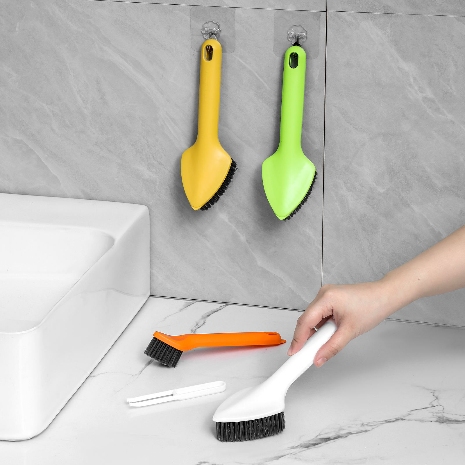 Multifunctional Slit Cleaning Brush 3-in-1 Household Cleaning Brush Bathroom Floor Crevice Cleaning