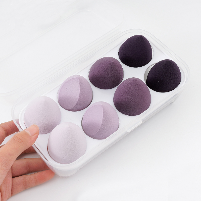 8-compartment makeup sponge organizer, egg storage box, essential for the kitchen, a must-have for makeup storage