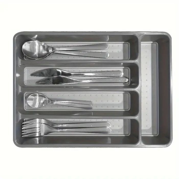 Silverware Organizer Utenisl Organizer Holder Kitchen Drawer Organizer Plastic Silverware Tray for Drawer Flatware Organizer