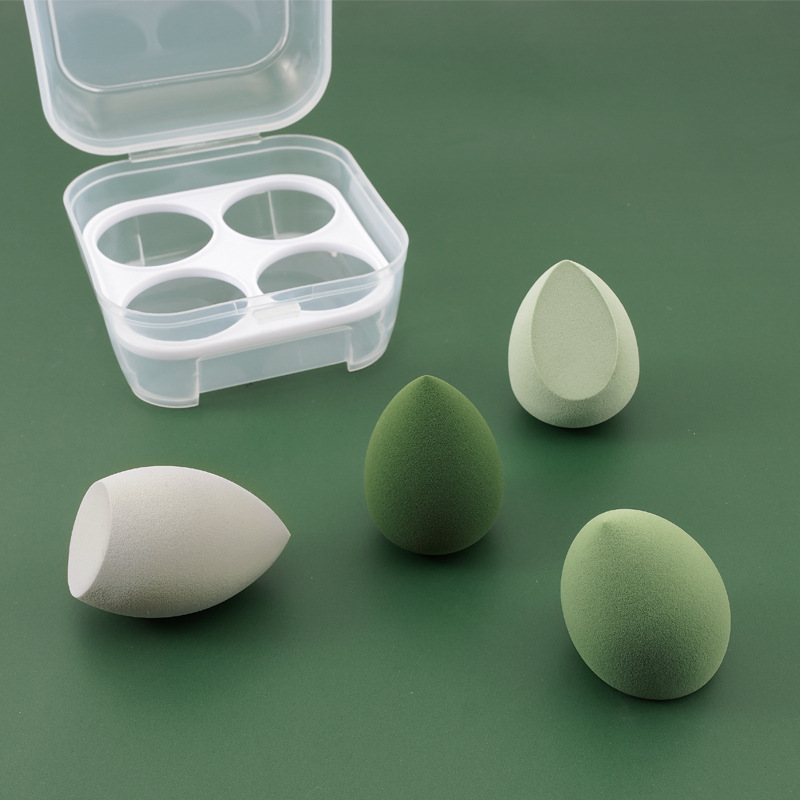 4-compartment makeup sponge organizer egg storage box essential for the kitchen a must-have for makeup storage