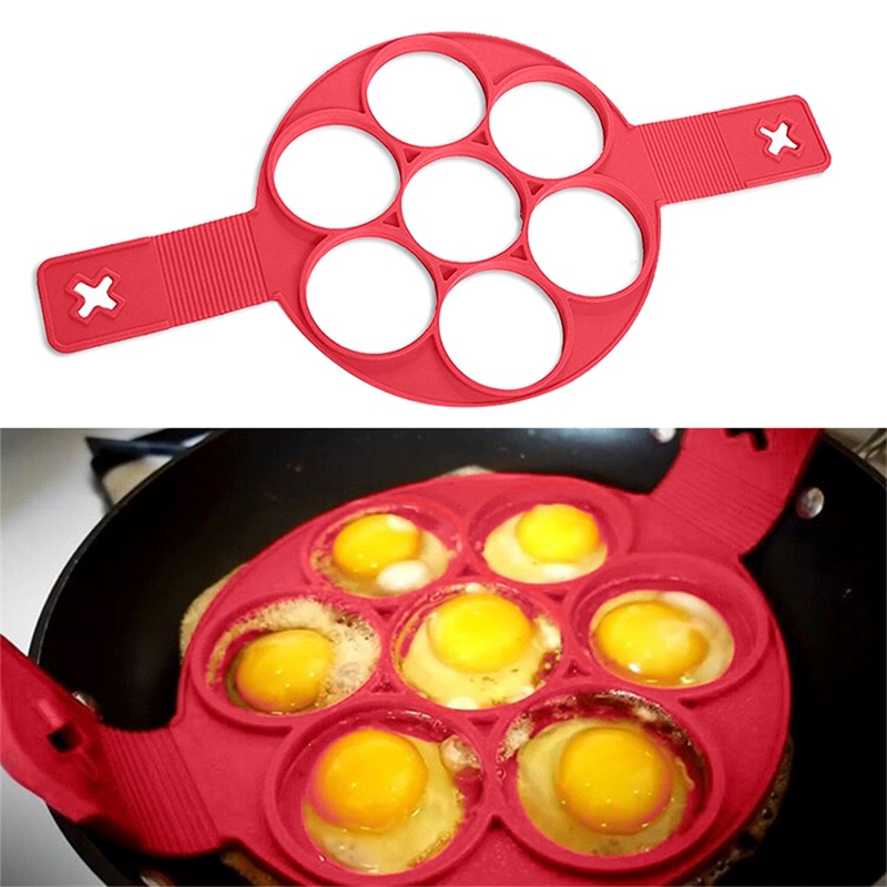 Silicone Pancake Nonstick Cooking Tool Pancake Maker Egg Cooker Kitchen Baking Eggs Mold
