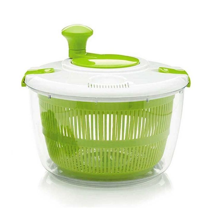 Large Salad Spinner Free-Manual Lettuce Dryer and Vegetable Washer with Quick Dry Design