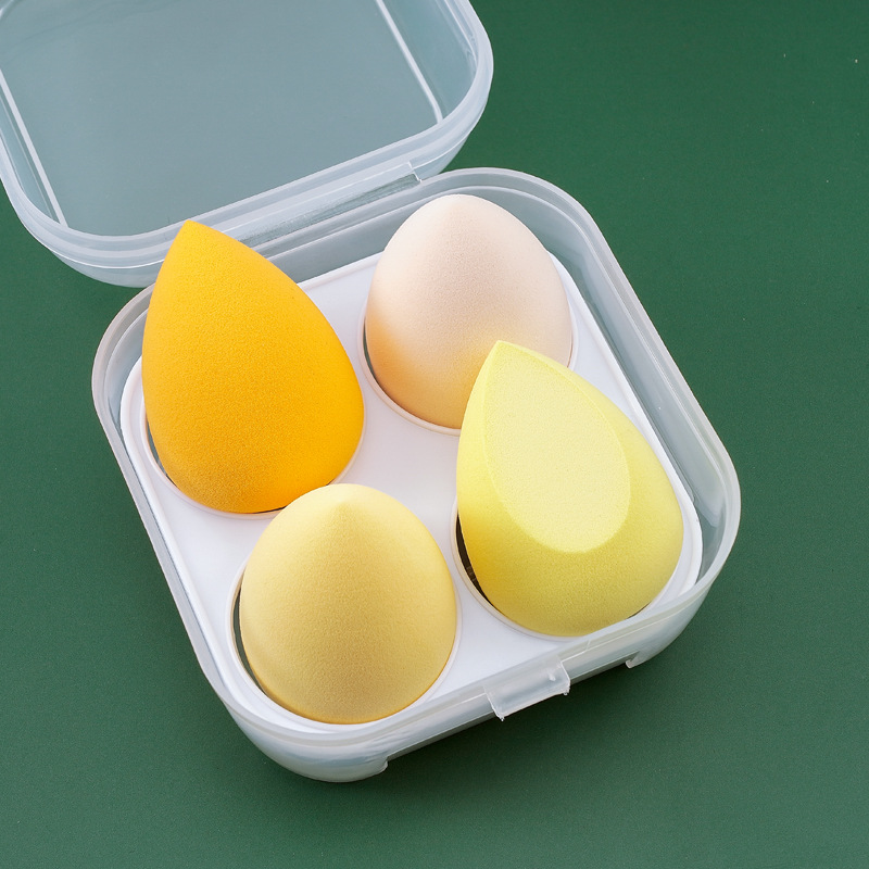 4-compartment makeup sponge organizer egg storage box essential for the kitchen a must-have for makeup storage