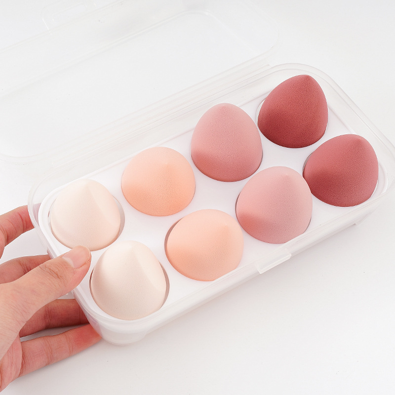 8-compartment makeup sponge organizer, egg storage box, essential for the kitchen, a must-have for makeup storage